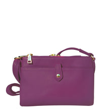 Leather Compact Genuine Concealed Carry Crossbody Purse