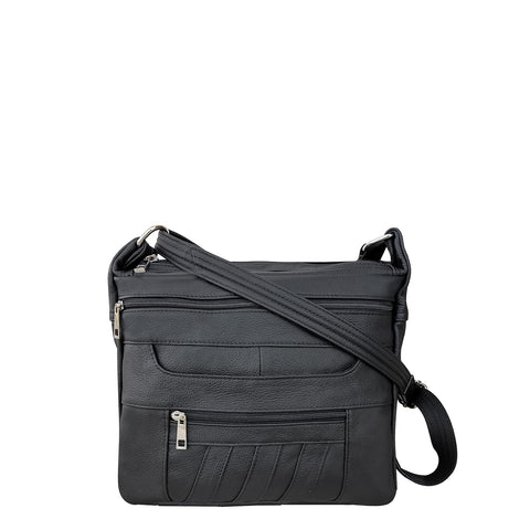 Concealed Carry Genuine Leather Crossbody Purse