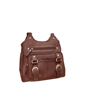 Leather CCW Shoulder Bag - Large Shoulder Straps
