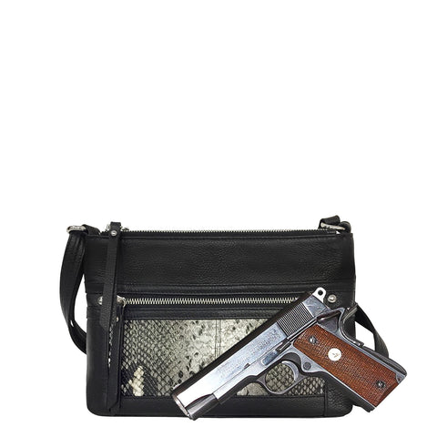 Crossbody Leather Concealed Carry Holster Purse