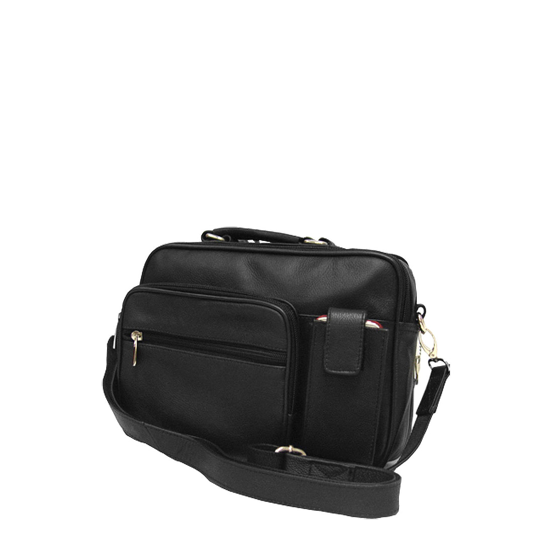 Genuine Leather Multi Pocket Organizer Bag