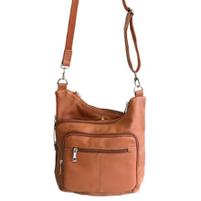 Genuine Leather Adjustable Crossbody Concealed Carry Purse