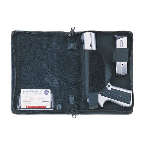 Leather Concealed Carry Locking Organizer